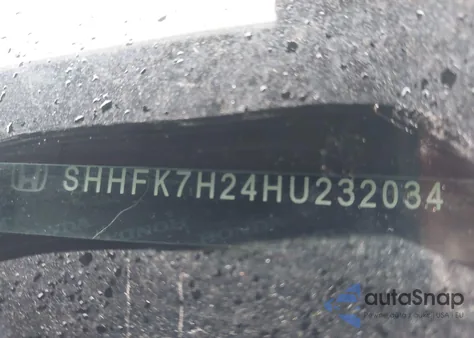 2017 Honda Civic Lx from USA, damaged, VIN SHHFK7H24HU232034